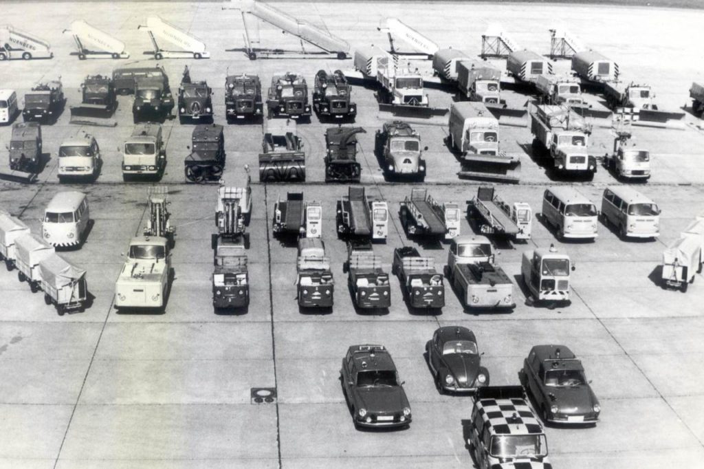 Flughafen Nürnberg Fuhrpark 1960er-Jahre