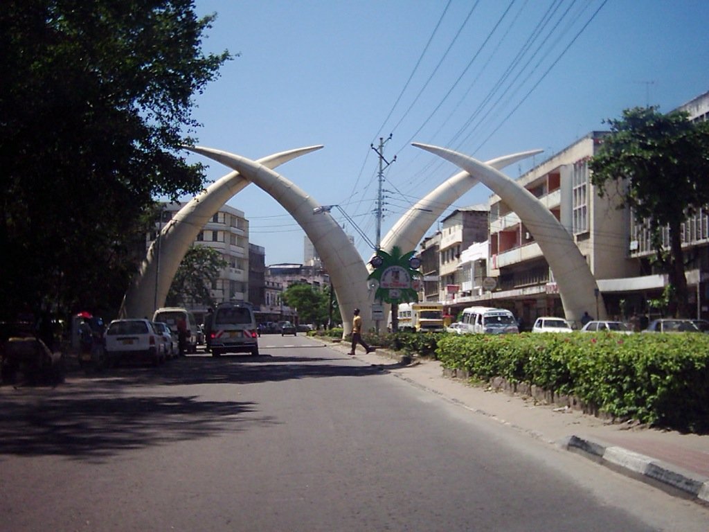Mombasa Stoßzähne Wahrzeichen
