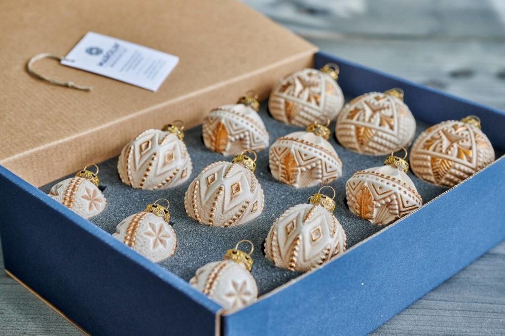 Weihnachtskugeln aus Papiermaché MAROLIN Manufaktur