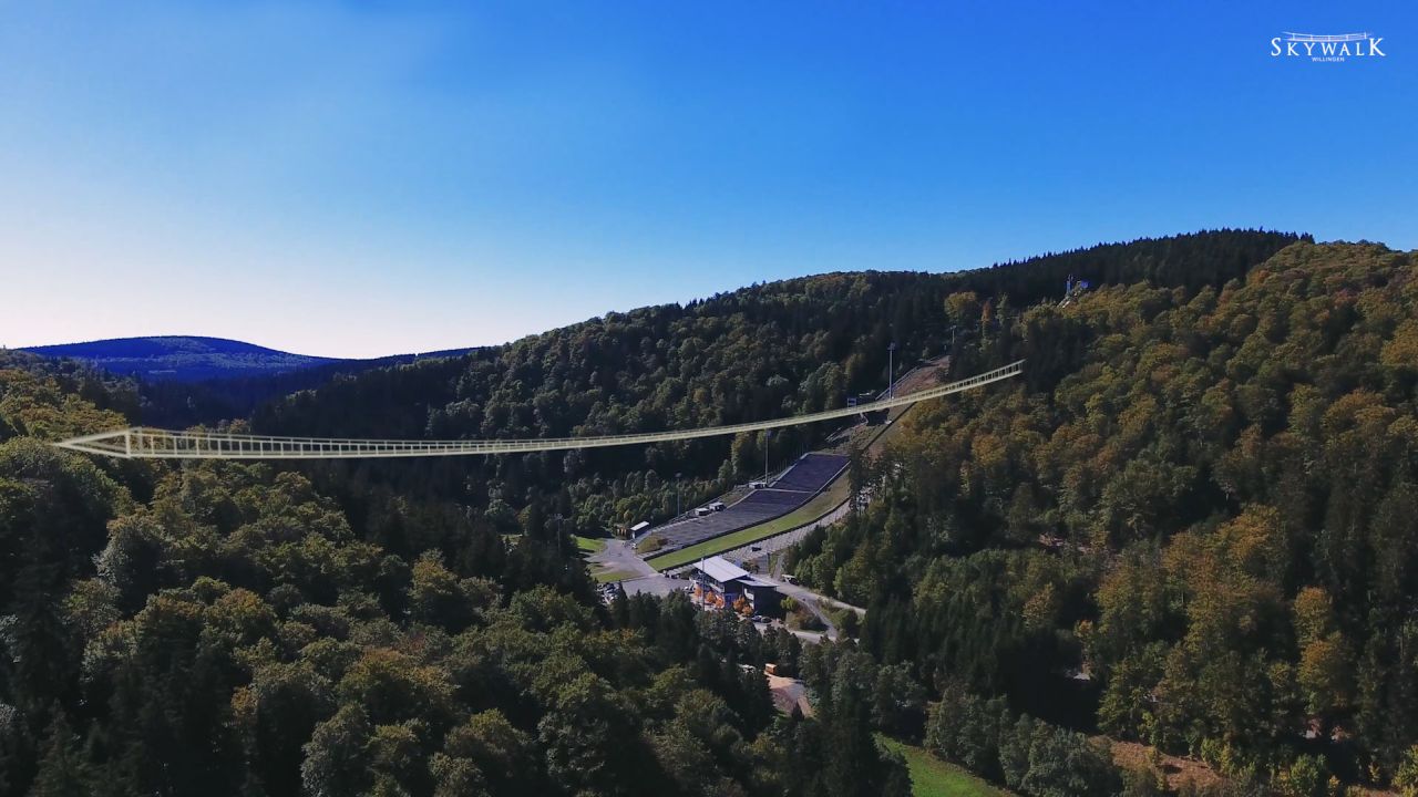 Fotomontage Hängebrücke Willingen