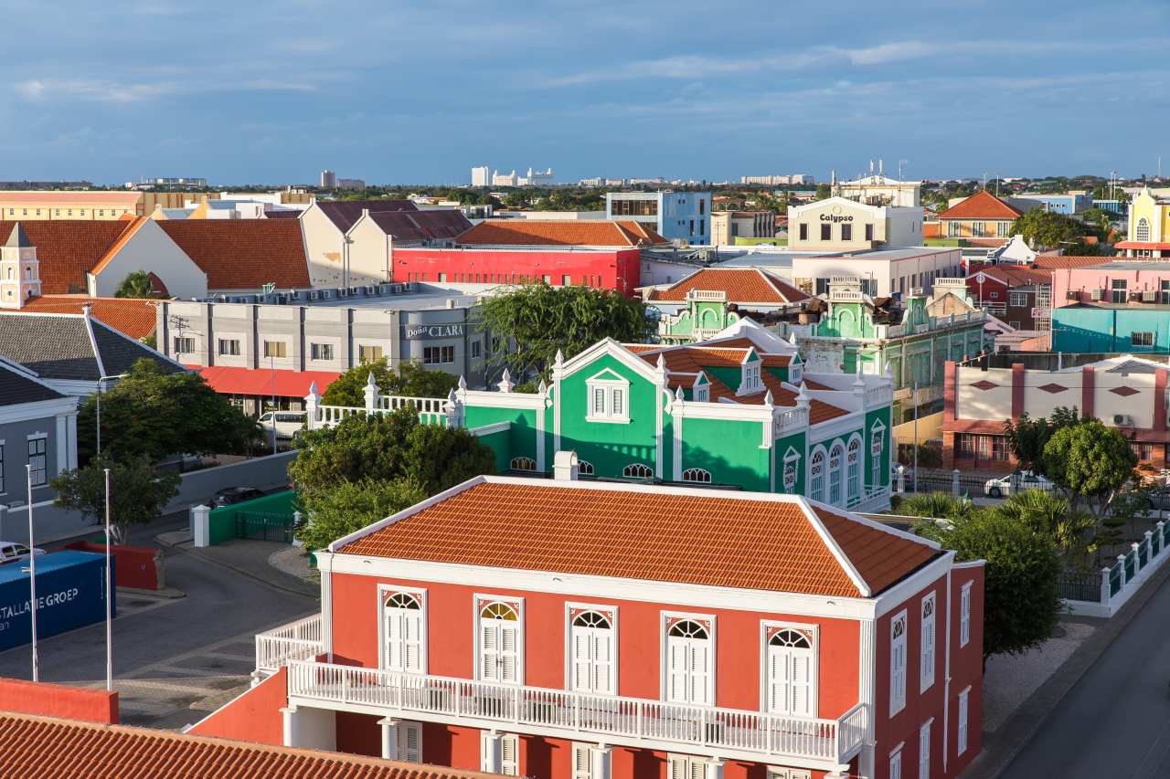 Oranjestad Zentrum Kolonialstil