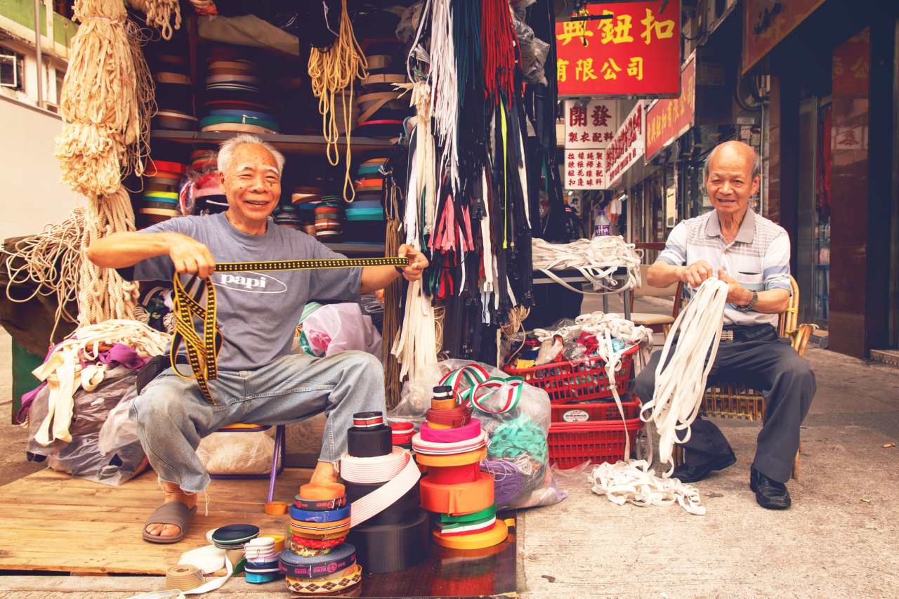 Verkäufer in Sham Shui Po