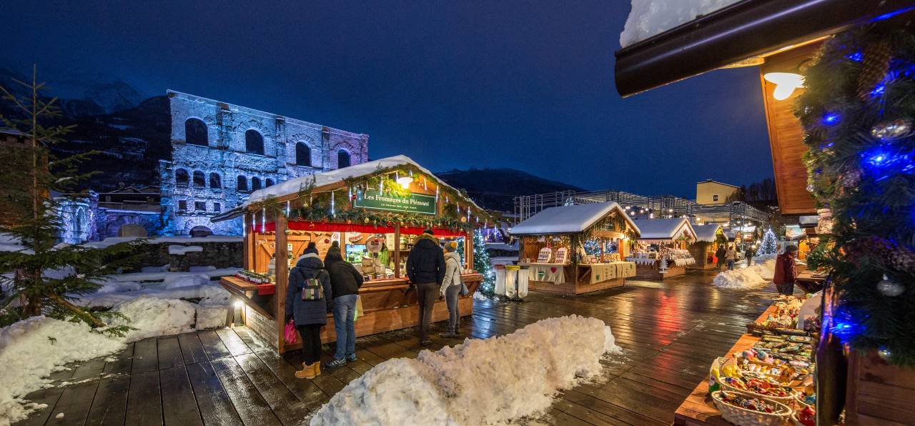 Weihnachtsmarkt in Aosta
