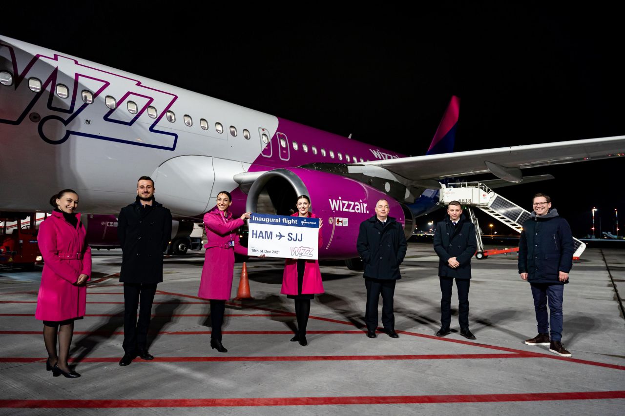 Wizz Air Erstflüge Hamburg Sarajevo und Banja Luka