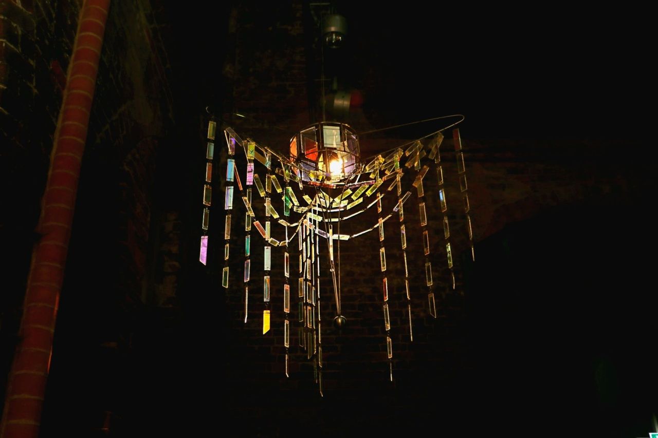 Lichtinstallation zum Dialog des Geistes St. Marienkirchturm Wismar