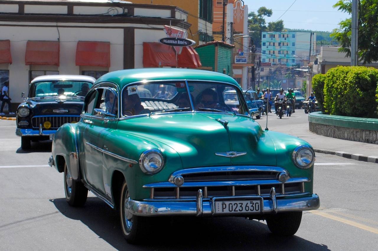 Oldtimer Chevrolet in Santiago de Cuba