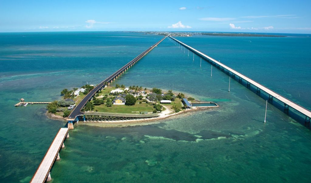 Old Seven Mile Bridge im Januar 2022