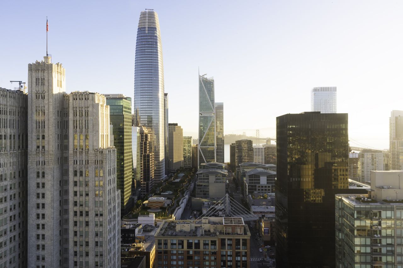 Salesforce Tower San Francisco Skyline-Szenen Matrix