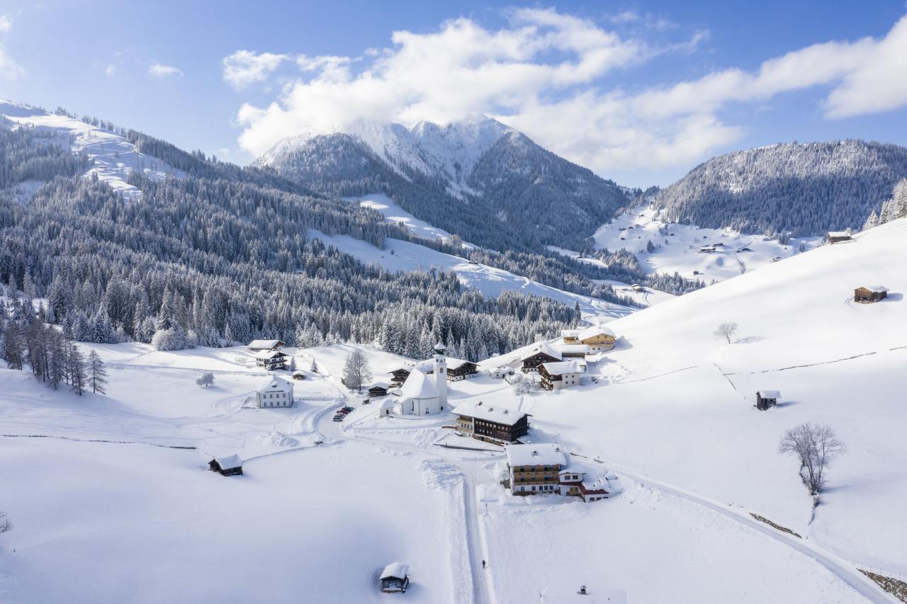 Thierbach in Wildschönau im Winter