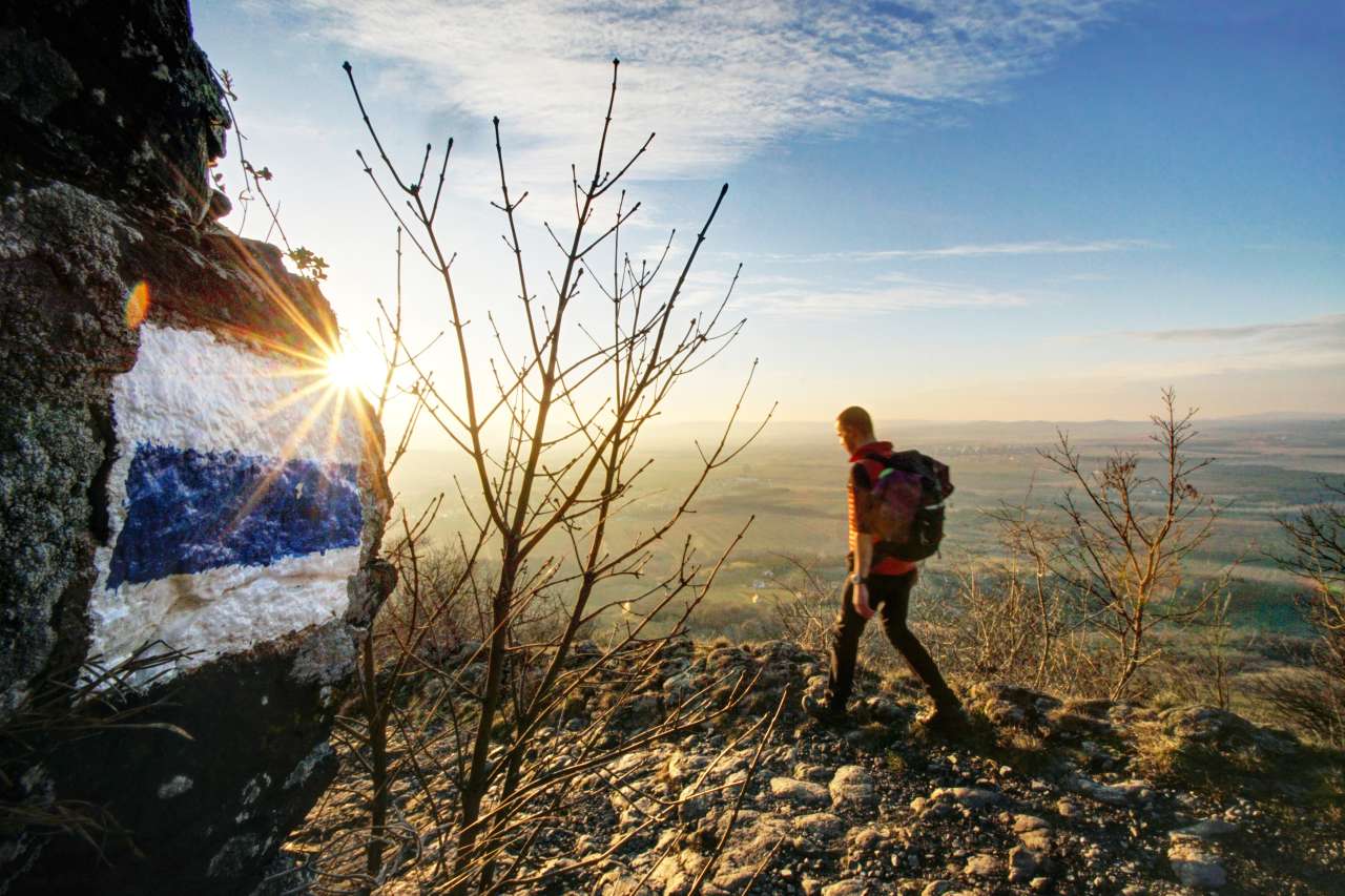 Wandern am Csobanc in Ungarn