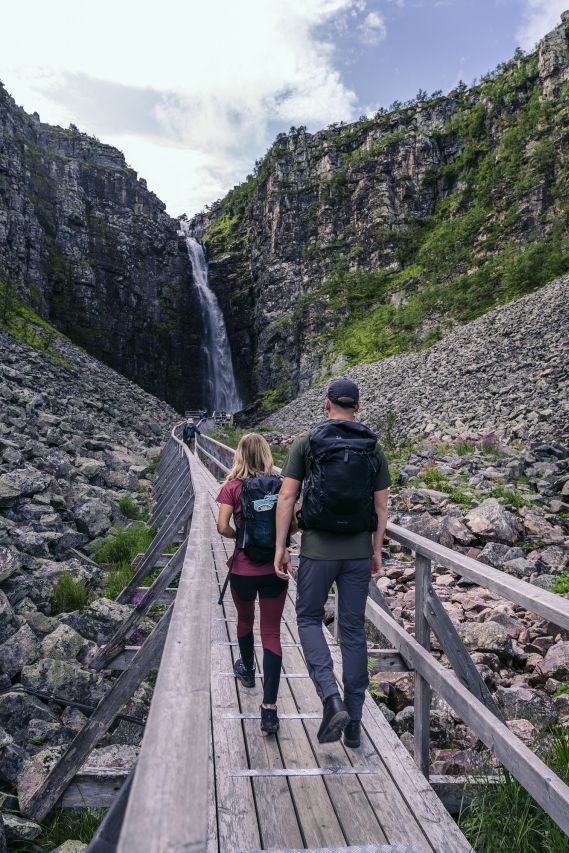 Wasserfall Njupeskär im Nationalpark Fulufjället
