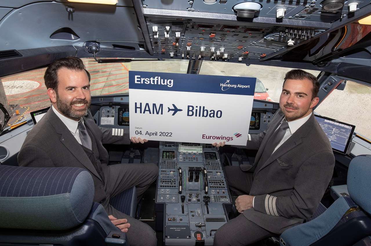 Erstflug Eurowings Hamburg Bilbao