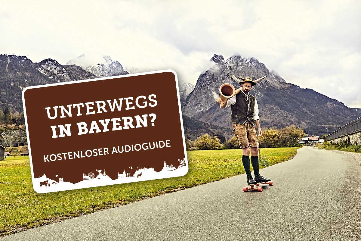 Multimediales Autobahnschild Bayern