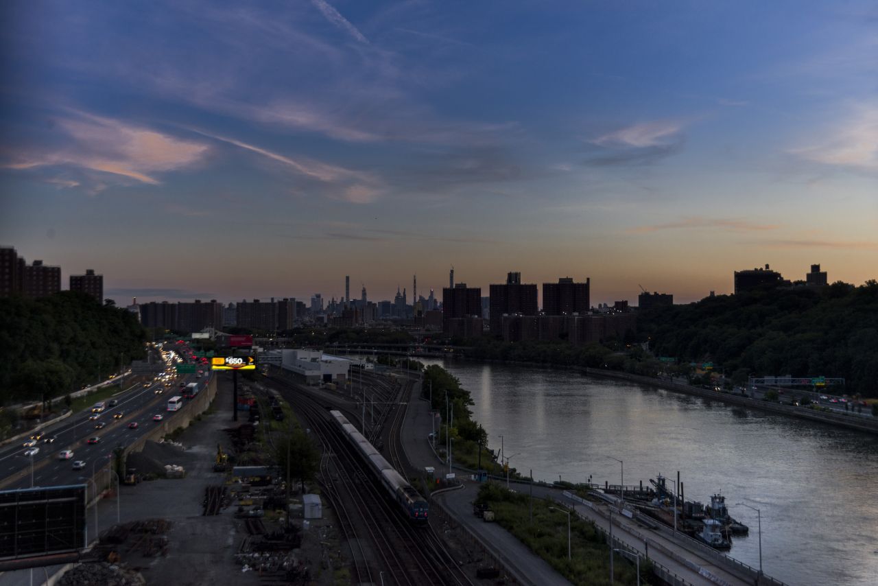 South Bronx bei Sonnenuntergang