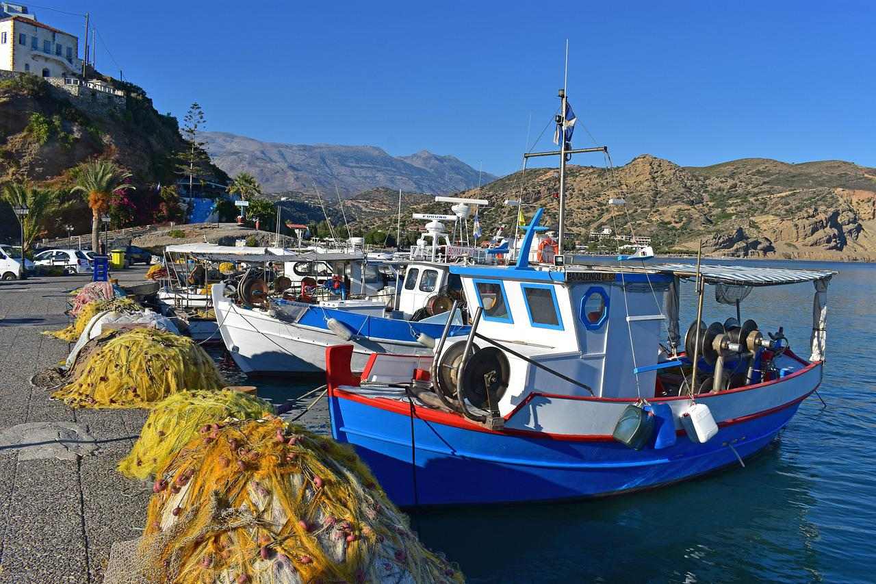 Fischerboote in Agia Galini