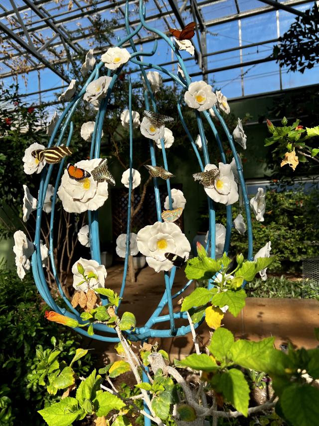 Blumenskulptur Art in Bloom Butterfly Wonderland