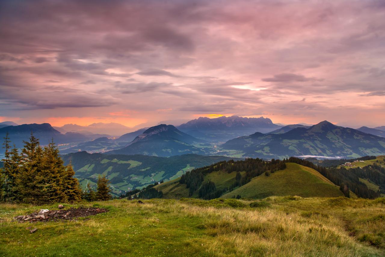 Rosskopf Sonnenuntergang Wildschönau