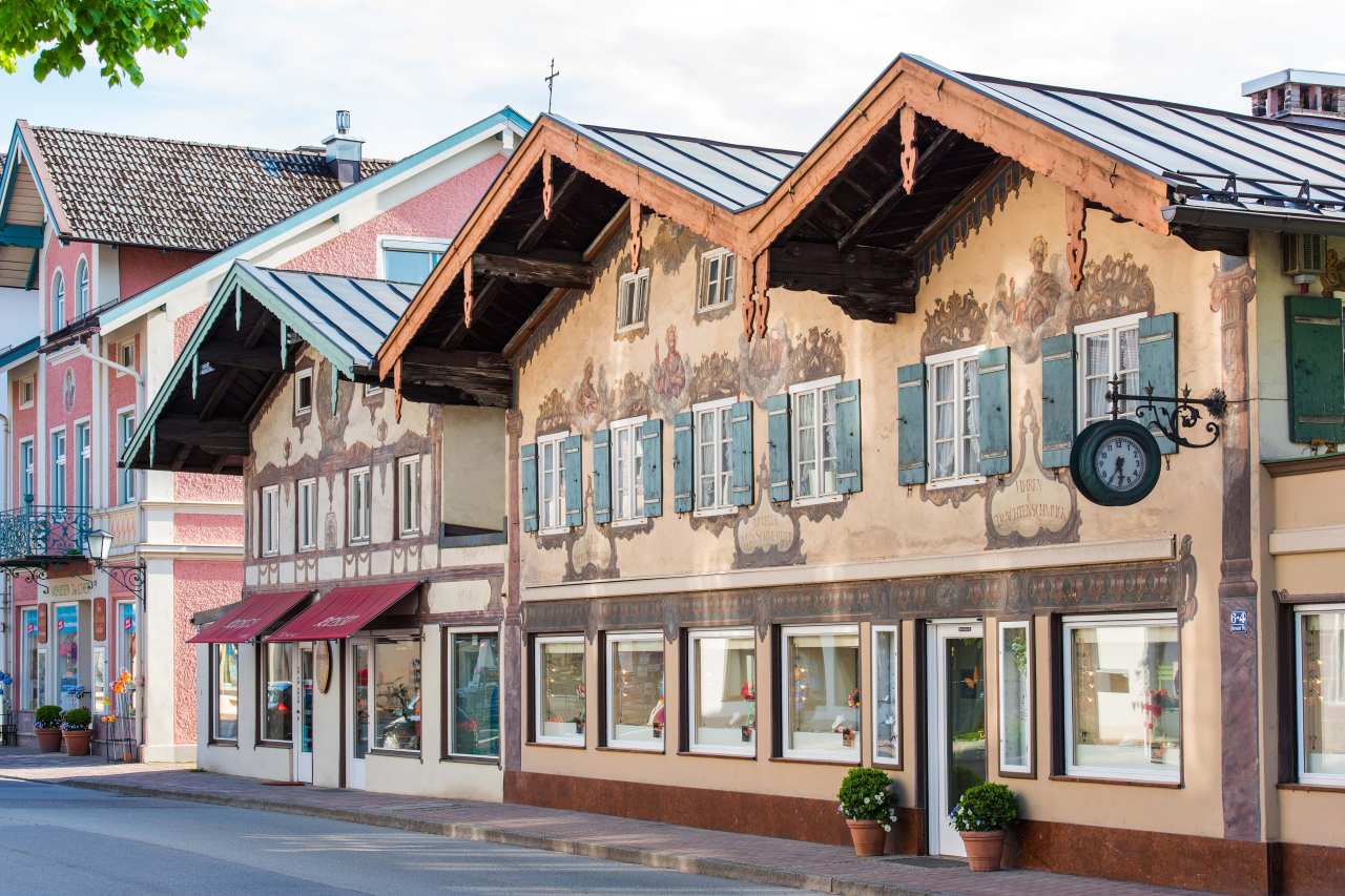 Häuser Ortskern Prien am Chiemsee