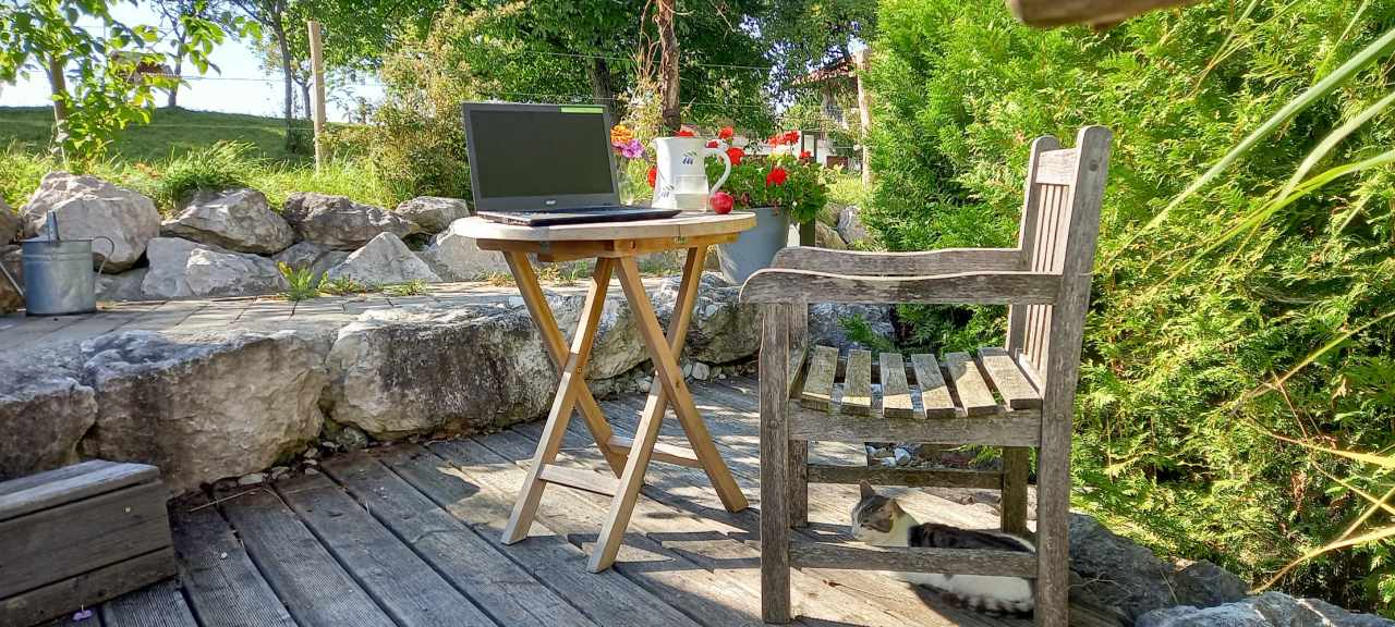 Hof Office auf der Terrasse des Seimehofs