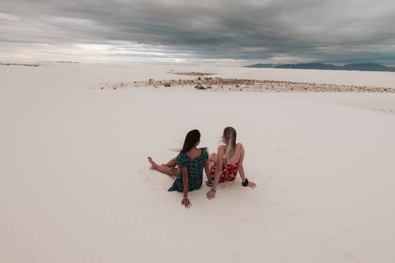 Weißer Sand im White-Sands-Nationalpark