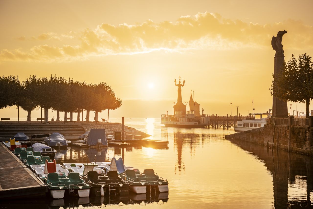 Konstanz Hafen Sonnenaufgang