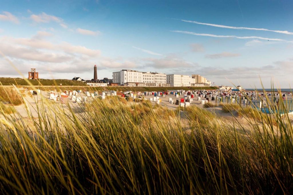 Blick auf die Promenade von Borkum