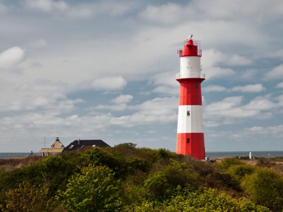 Elektrischer Leuchtturm auf Borkum