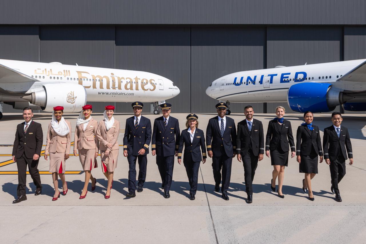 Emirates Kooperation United Airlines