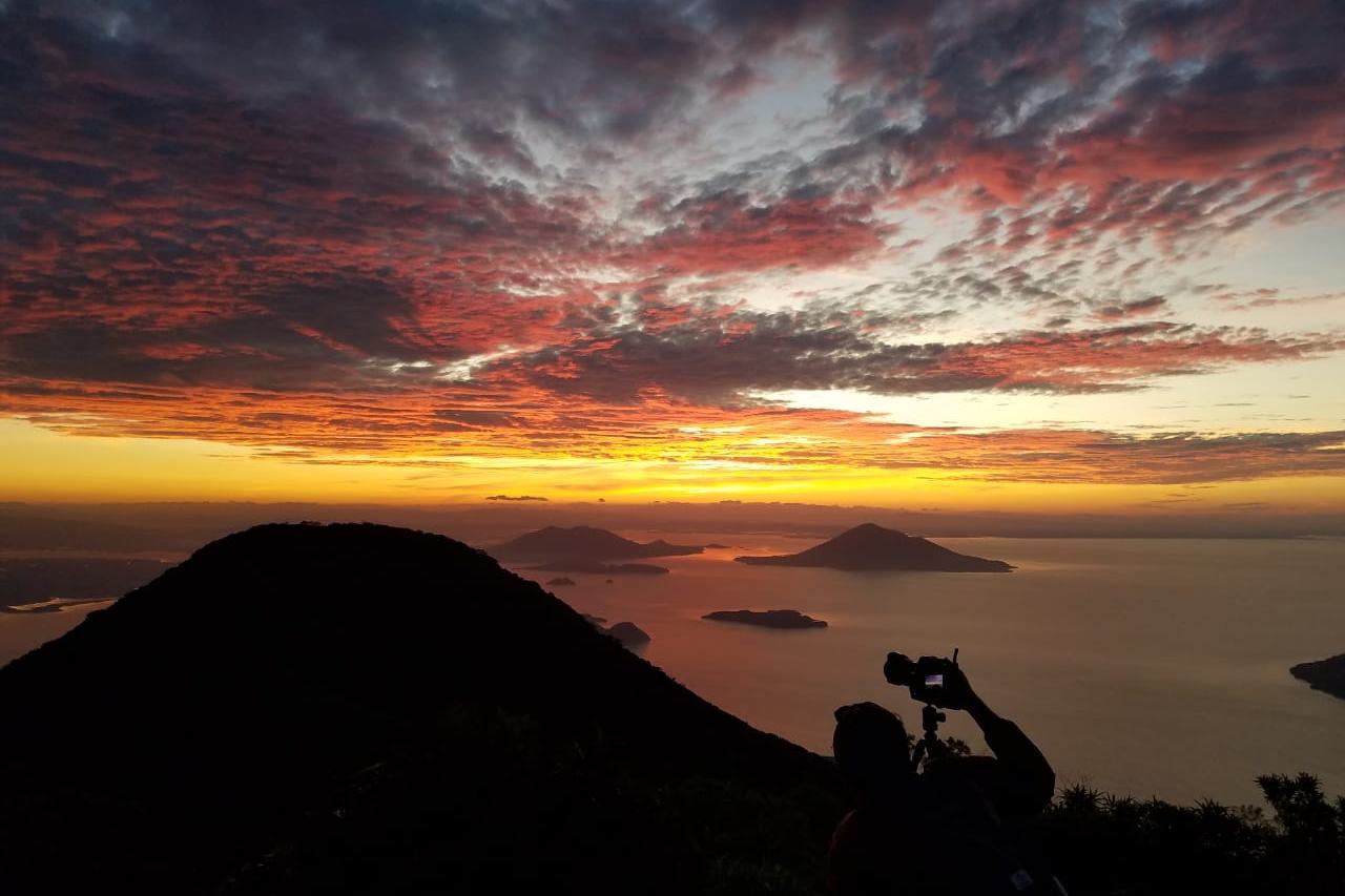 Sonnenuntergang Conchagua Vulkan