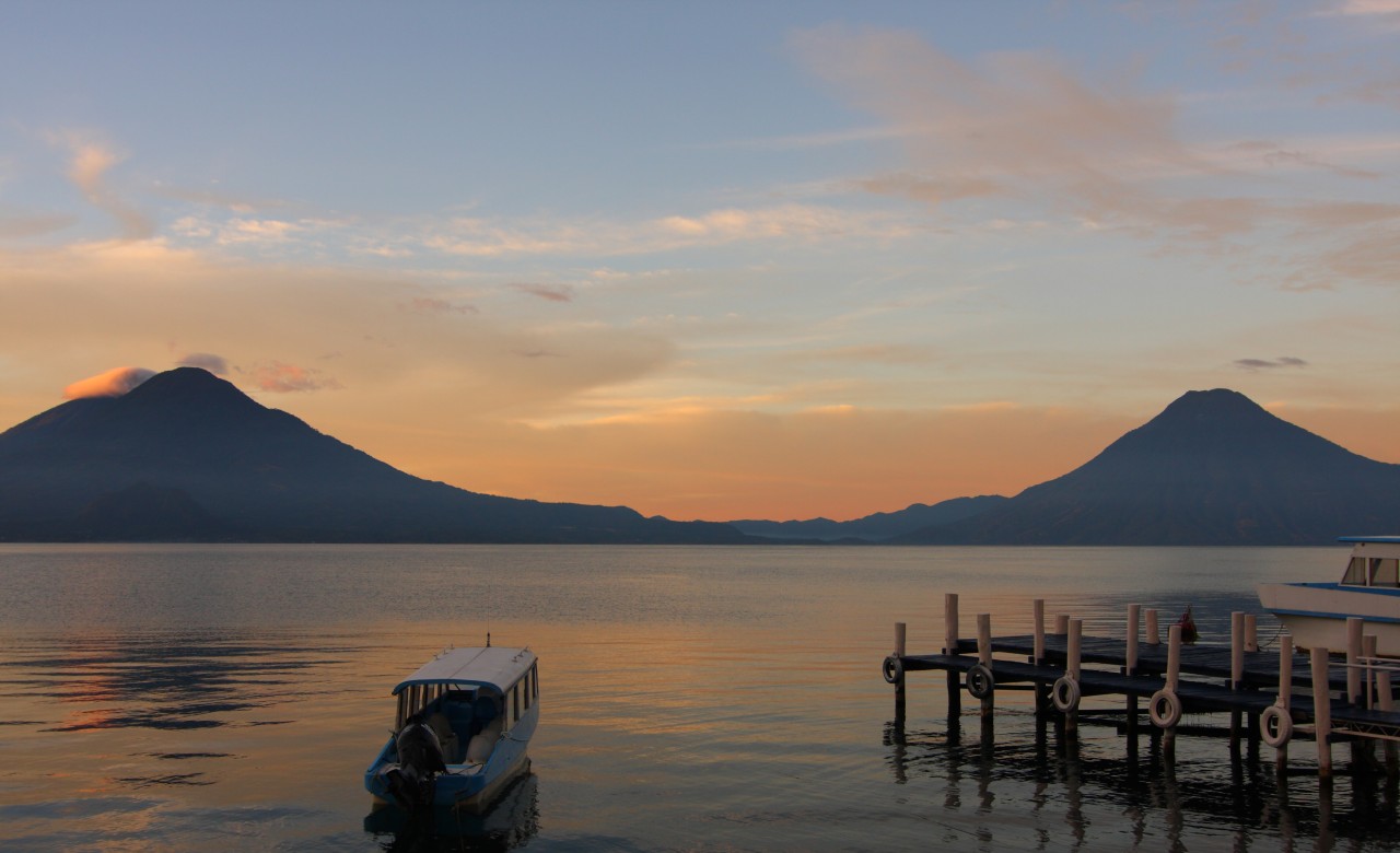 Abendstimmung am Lago Atitlán