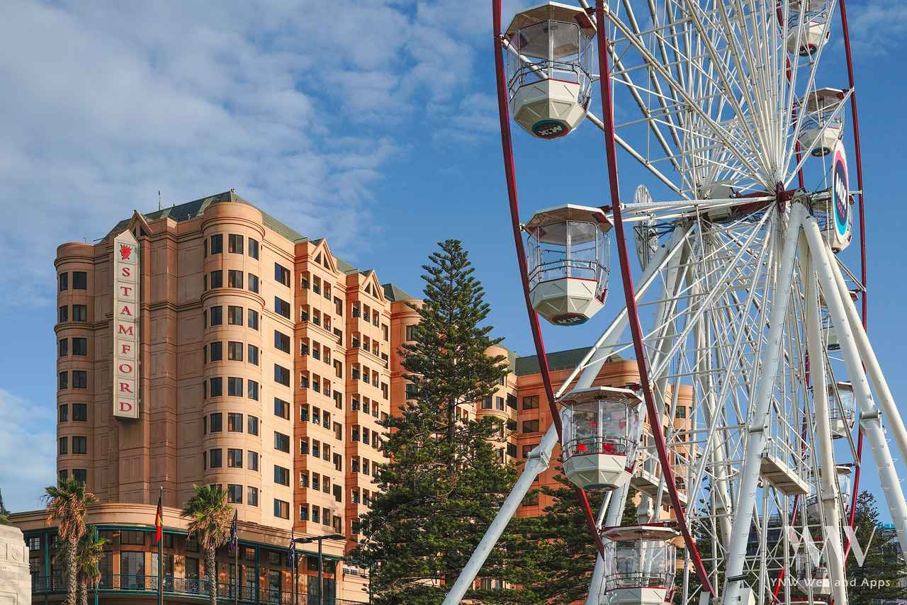 Riesenrad Fußgängerzone Adelaide