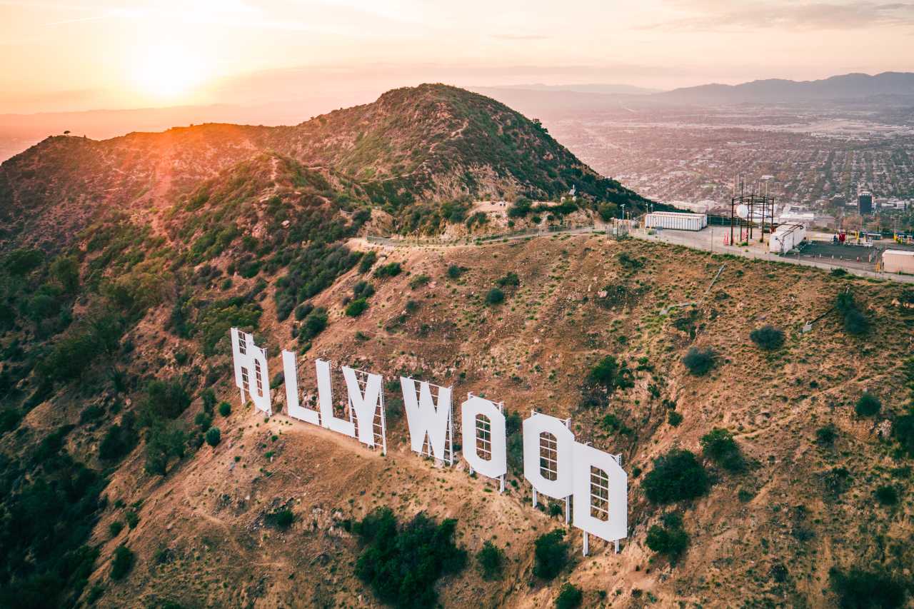 Hollywood Schriftzug früher Hollywoodland