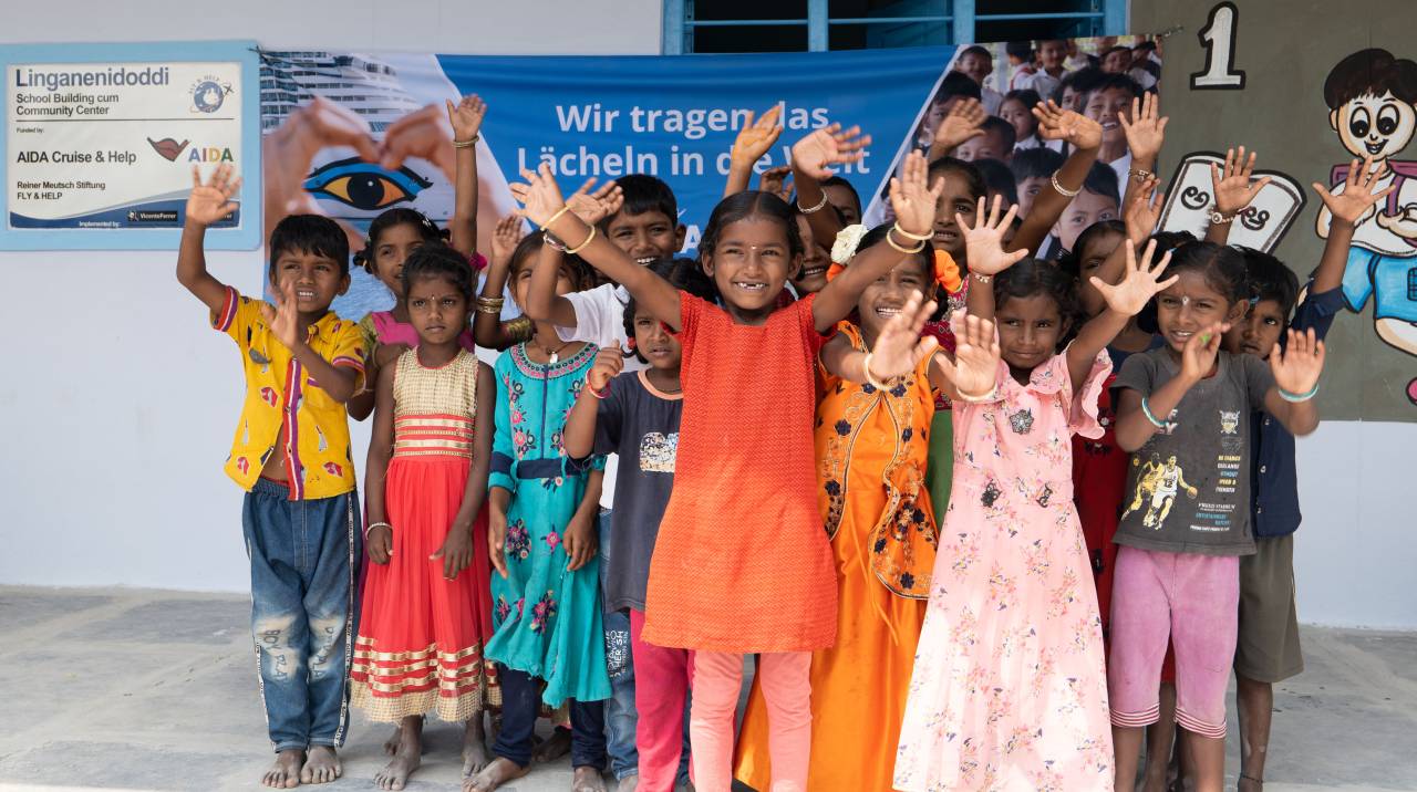 Kinder Indien Stiftungsschule Linganenidoddi
