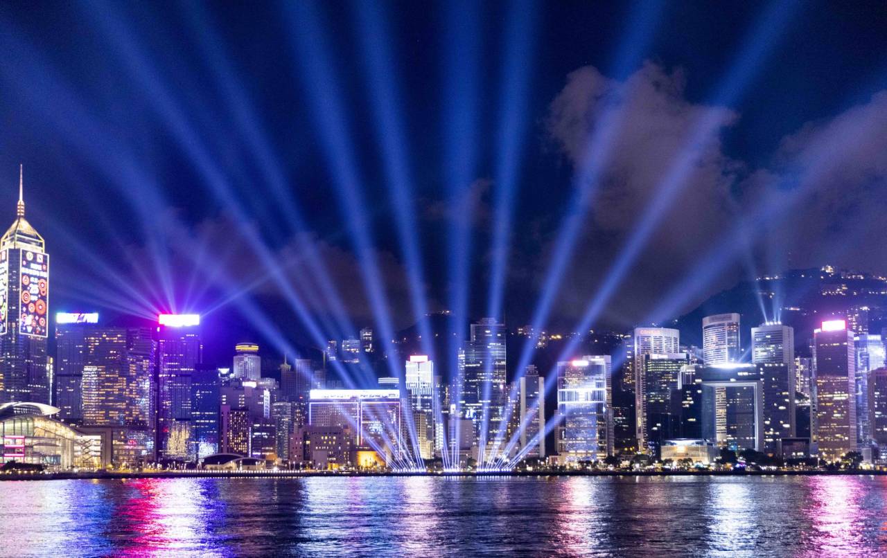Lichtershow A symphony of lights Hongkong