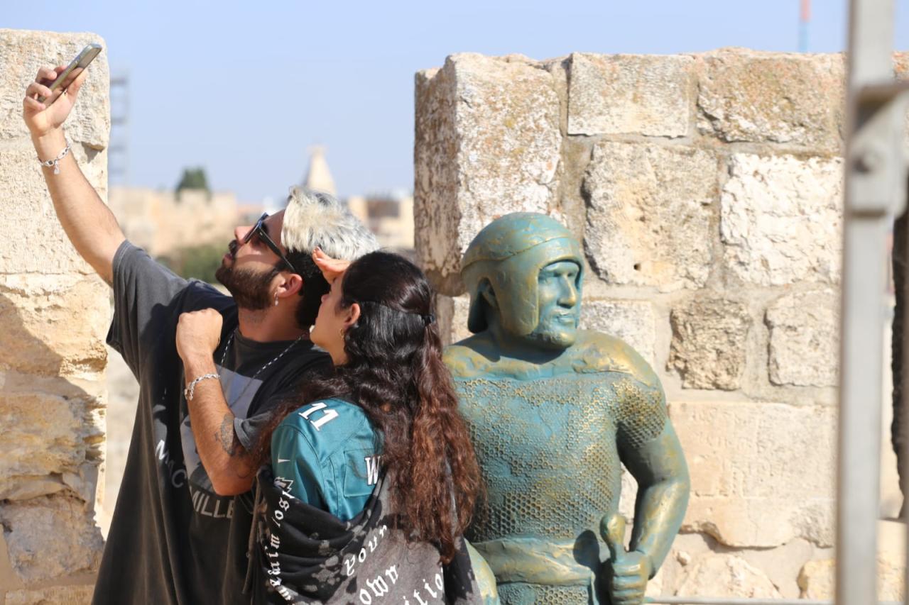 Skulptur Stadtmauer-Rundgang Jerusalem