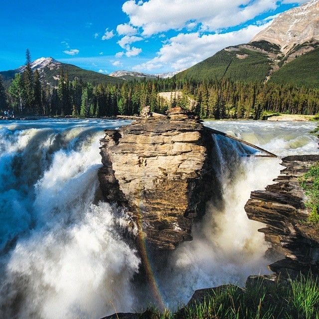 Athabasca Falls im Jasper Nationalpark in Alberta