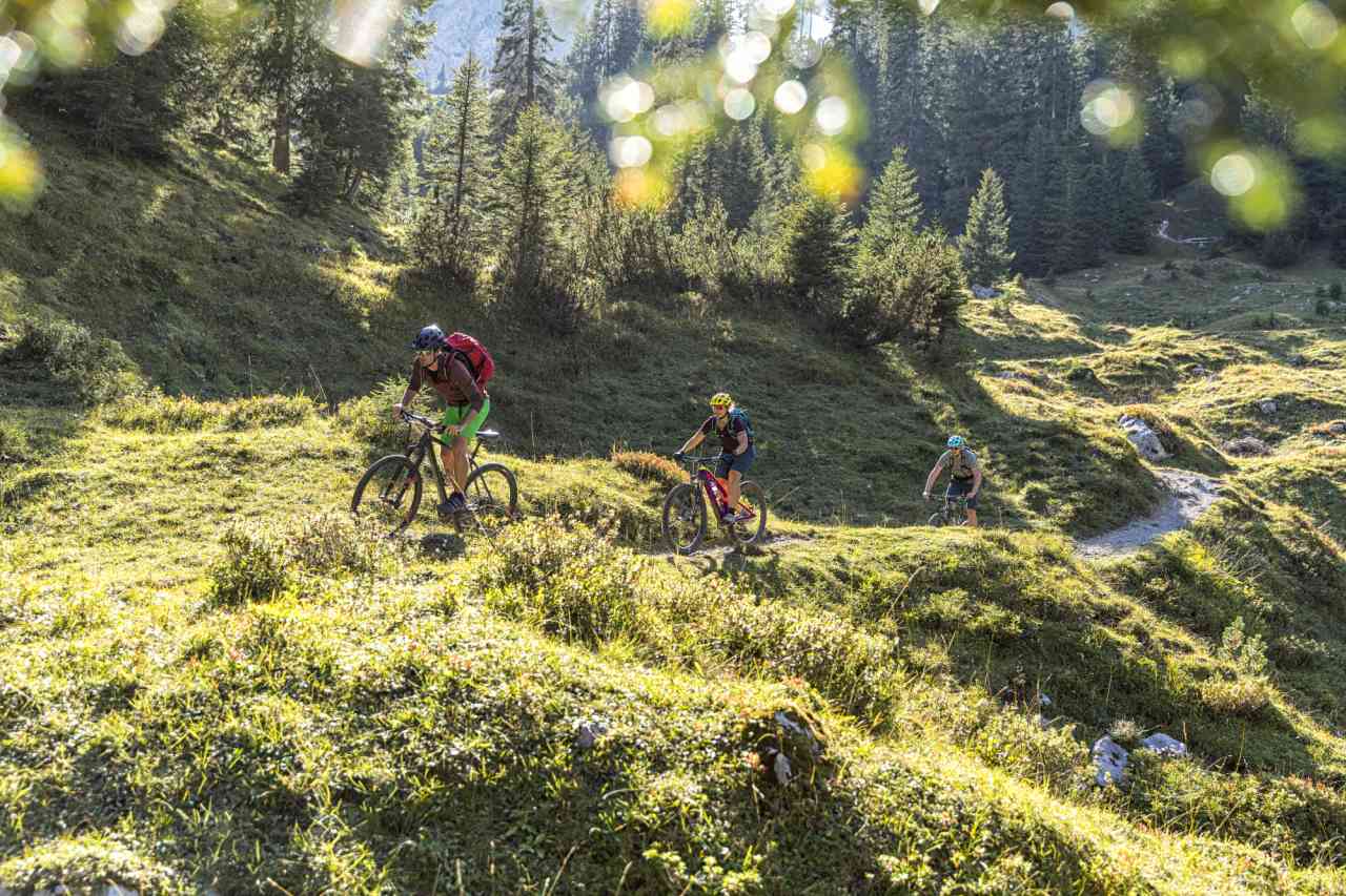 Mountainbiker am Itonskopf