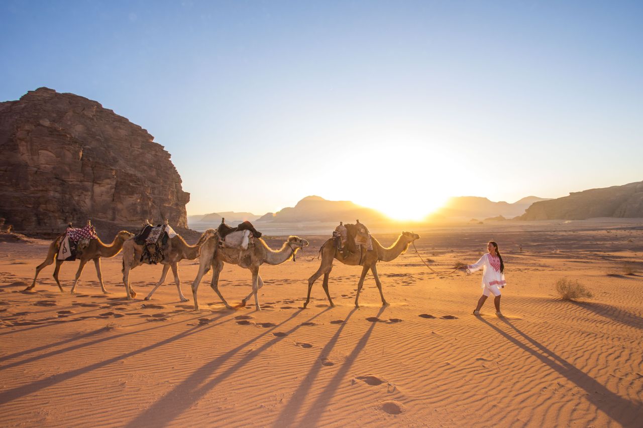 Wadi Rum Wüste Kameltour