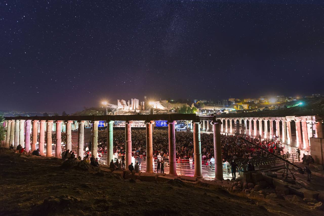 Jerash antikes Theater Konzertbühne