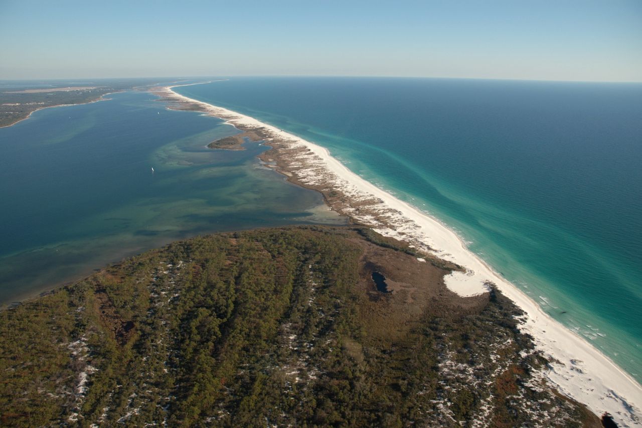 Shell Island aus der Luft