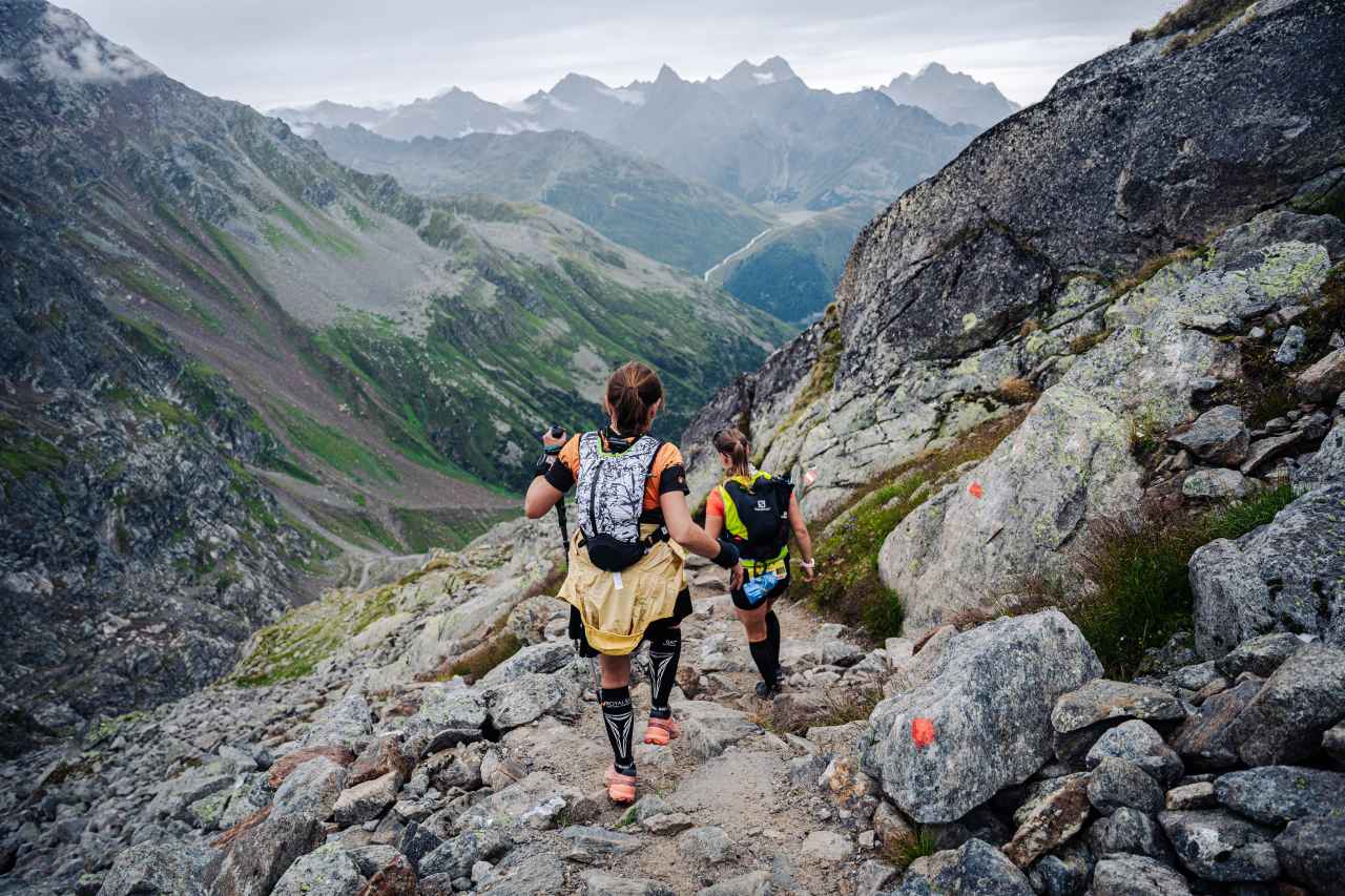 Trailrunner beim Pitz Alpine Glacier Trail
