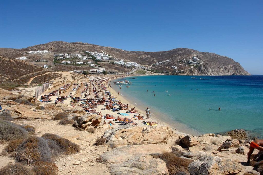 Elia Beach Mykonos Strand und Bucht