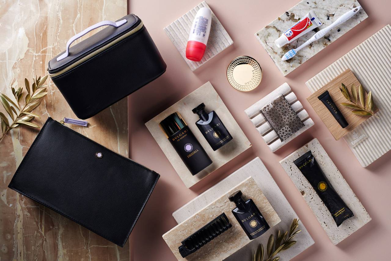 First Class Amenity Kits Herbst 2023 bei Emirates