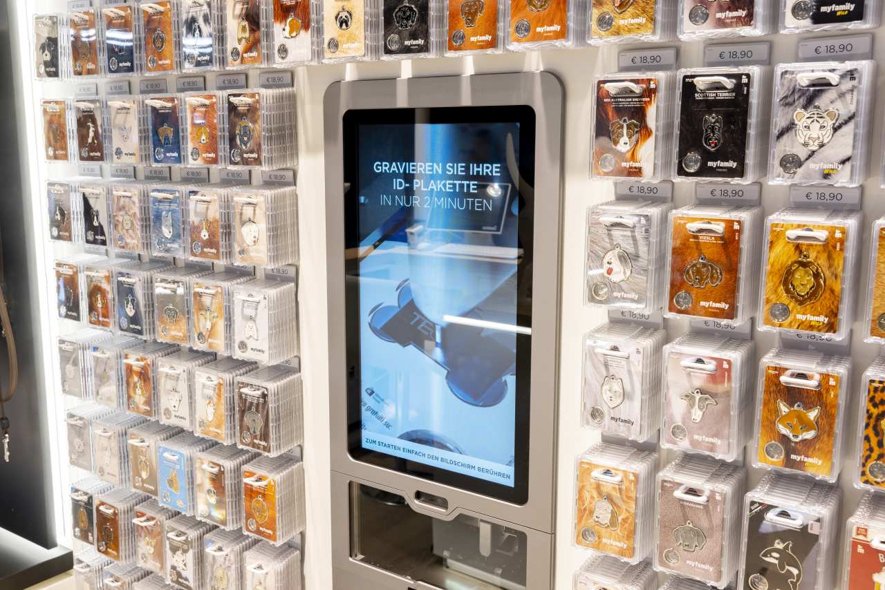 Gravur-Automat MyFamily Shop Flughafen Düsseldorf