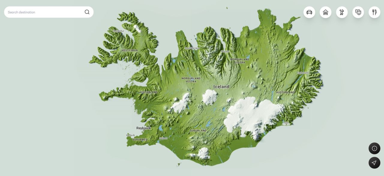 Interaktive Island-Karte