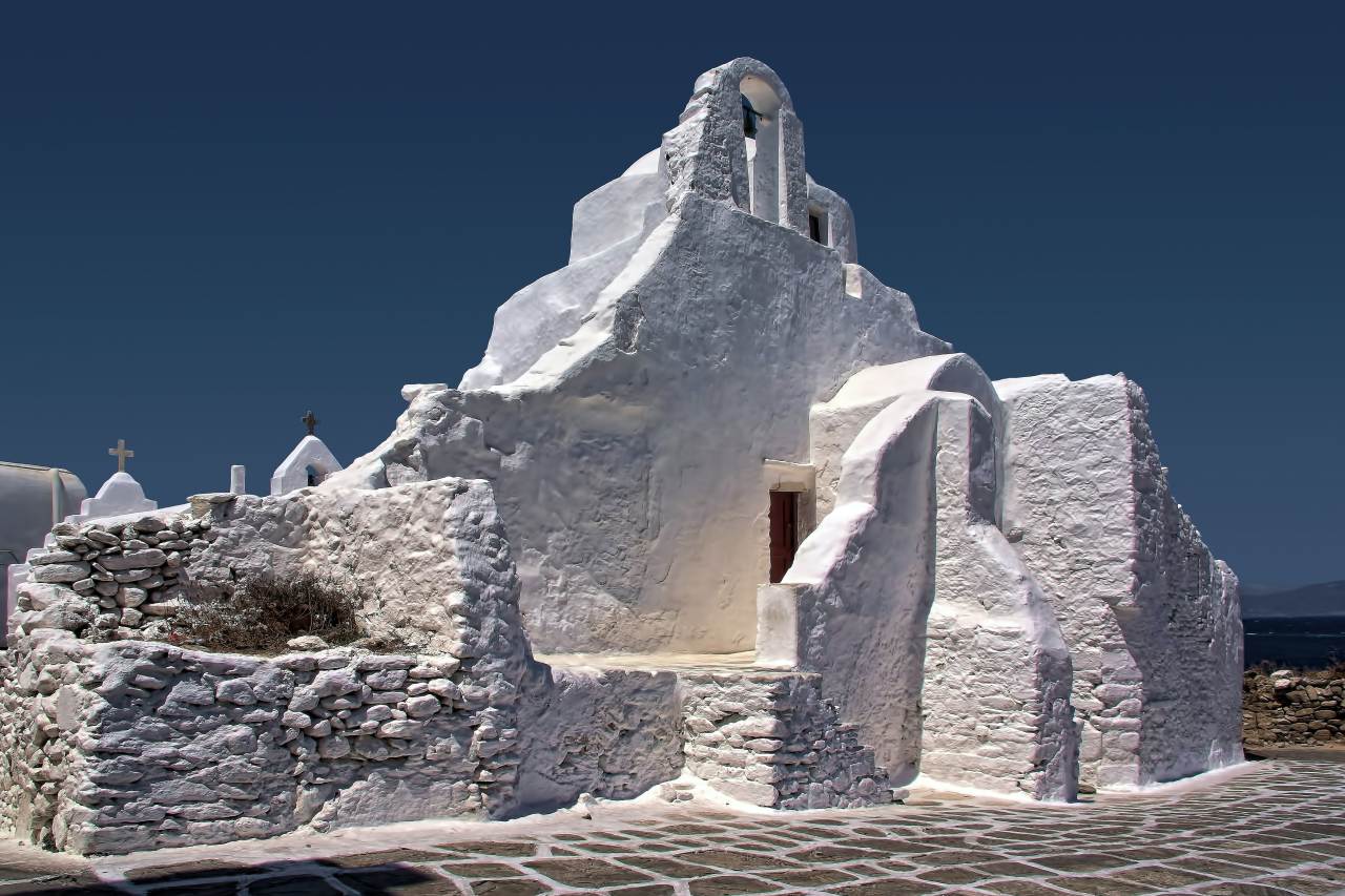 Kirche Panagia Paraportiani auf Mykonos