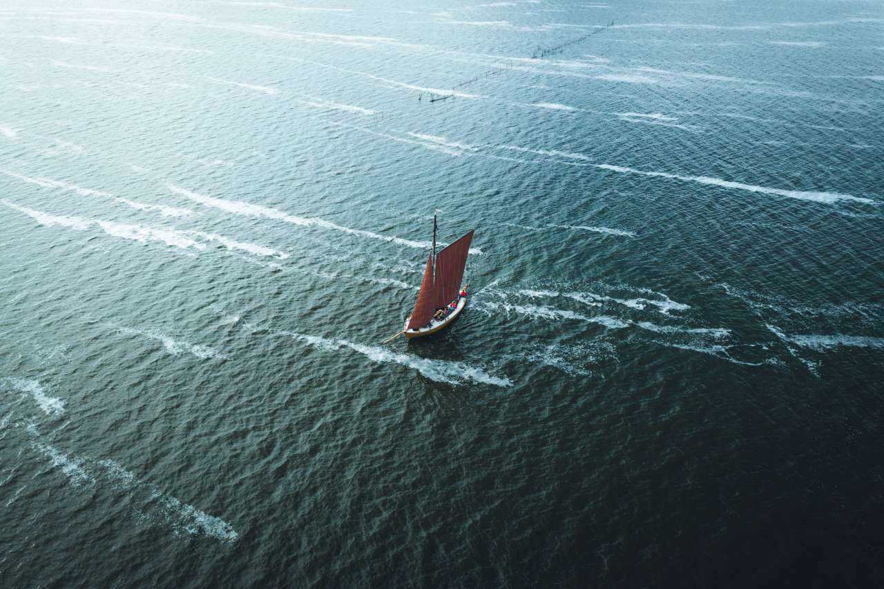Zeesenboot Romantik auf dem Usedomer Achterwasser