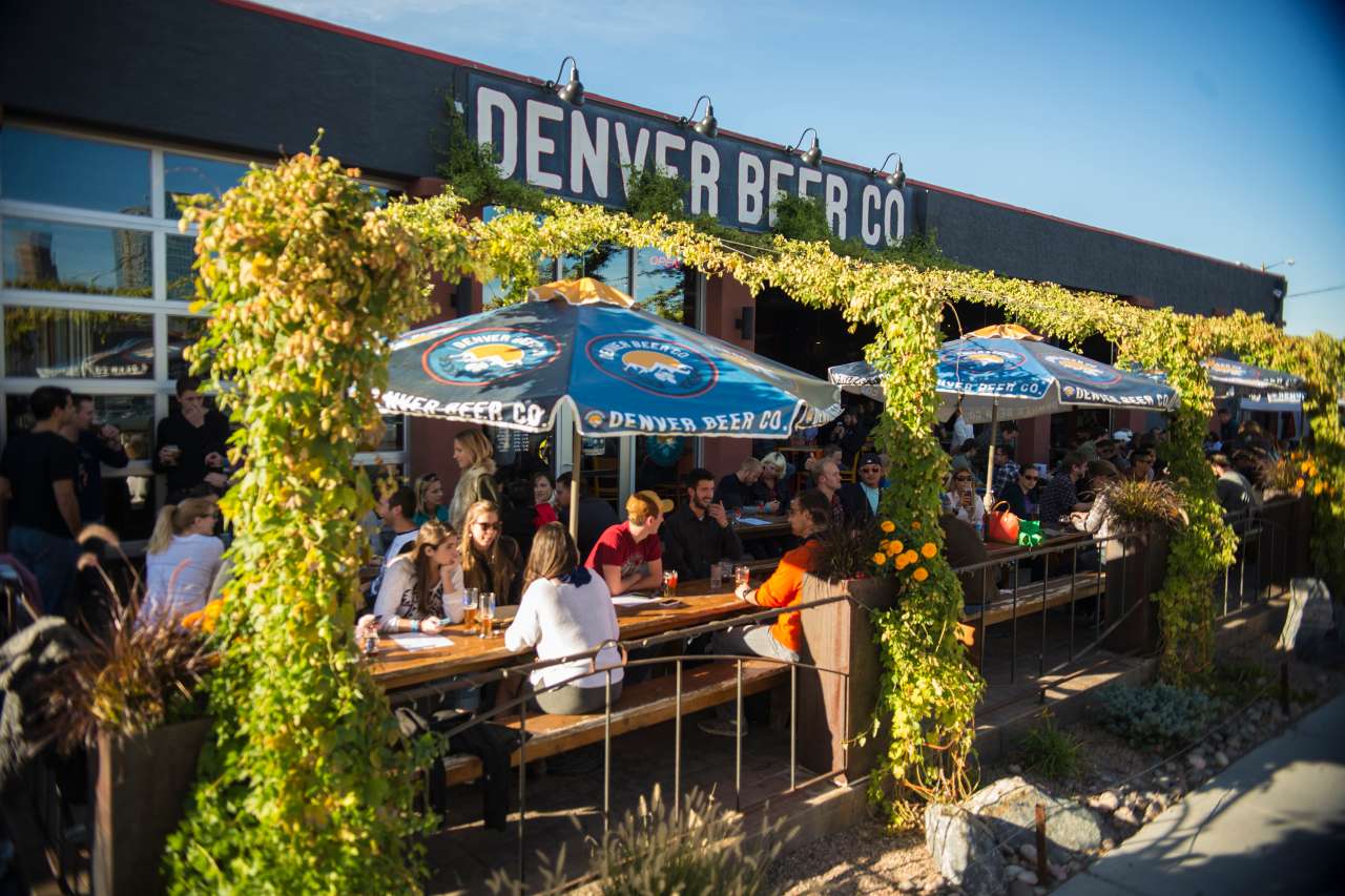 Biergarten der Denver Beer Company