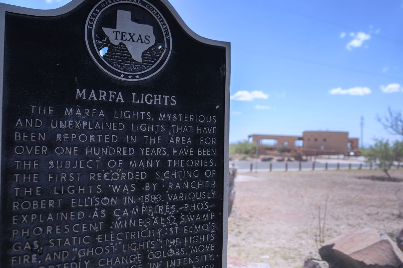 Marfa Lights Hinweisschild