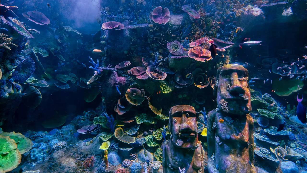 Korallenriff im National Aquarium Abu Dhabi